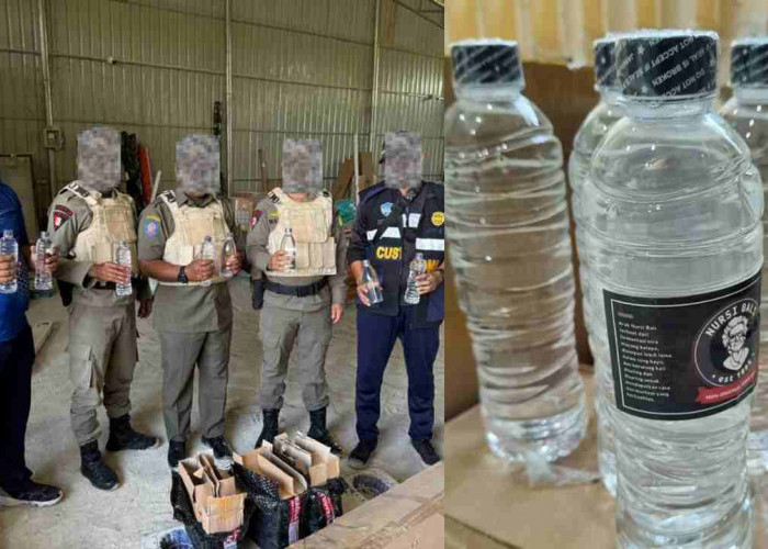 Gudang Kargo Digerebek! 3 Koli Arak Bali Tanpa Merek Disita Petugas