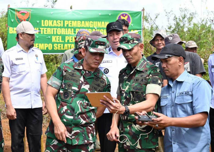 Pangdam II/Sriwijaya Cek Lahan Batalyon Yonif TP di Dempo Selatan, Ini Progressnya