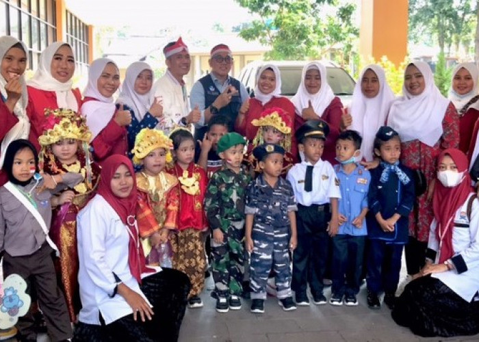Karnaval Himpaudi Palembang, Anak-Anak Pakai Baju Adat Hingga Baju Profesi