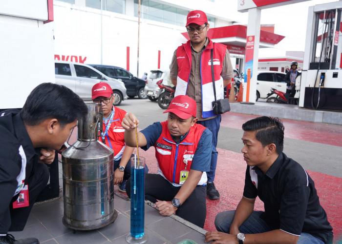 Pertamina Patra Niaga Sumbagsel Lakukan Pengecekan SPBU di Palembang, Pastikan Kualitas BBM dan Uji Tera