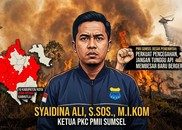 10 Daerah Sumsel Zona Merah Karhutla, PMII Desak Pemerintah Gencarkan Pencegahan Dini!