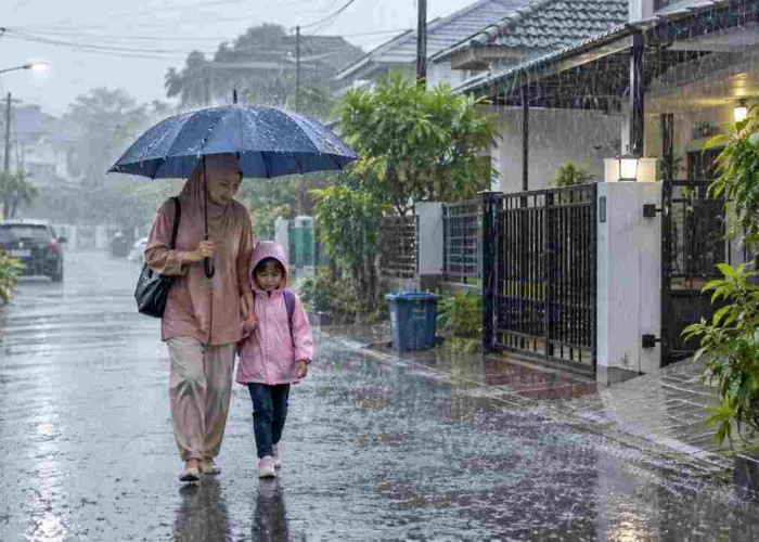 Prakiraan Cuaca Sumsel 27 Oktober 2026, 16 Wilayah Berpotensi Hujan, OKI Udara Kabur