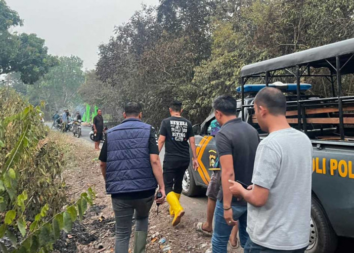 Kepergok Warga Saat Nyalakan Api: Polisi Amankan Terduga Pelaku Pembakaran Lahan di Desa Ulak Segelung OI