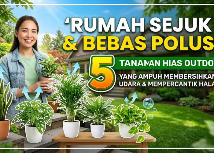 Rumah Sejuk dan Bebas Polusi! 5 Tanaman Hias Outdoor yang Ampuh Membersihkan Udara dan Mempercantik Halaman