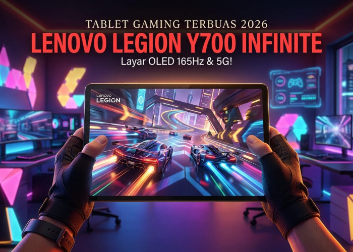 Layar OLED 165 Hz dan Prosesor Snapdragon 8 Elite Gen 5: Spesifikasi Tablet Gaming Lenovo Legion Y700 Infinite
