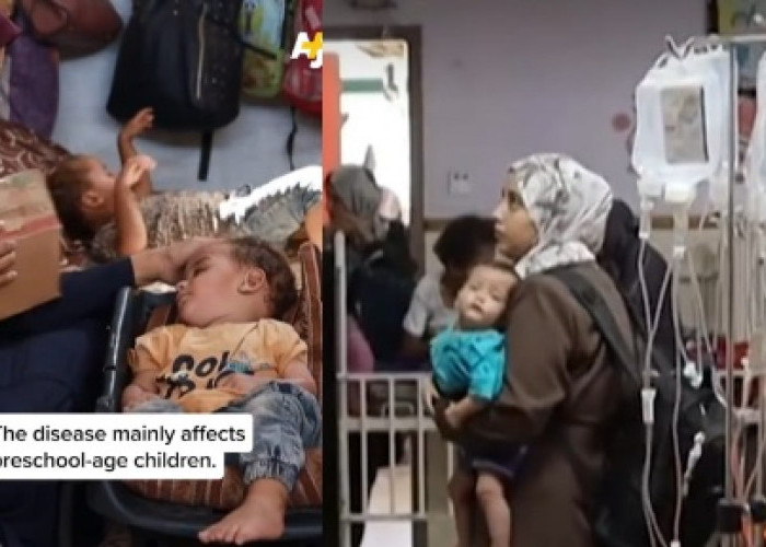 Selain Gempuran Militer Israel, Penyakit Polio Ancam Anak-anak Gaza