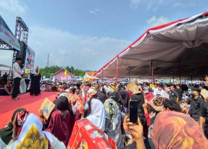 Lautan Manusia Banjiri Istighosah Akbar Lucianty-Syafaruddin di Tungkal Jaya