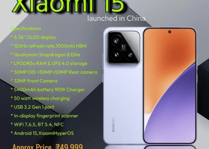 Intip Spesifikasi Dari Xiaomi 15 dan iQOO 13 Pabrikan Vivo yang Punya Performa Setara