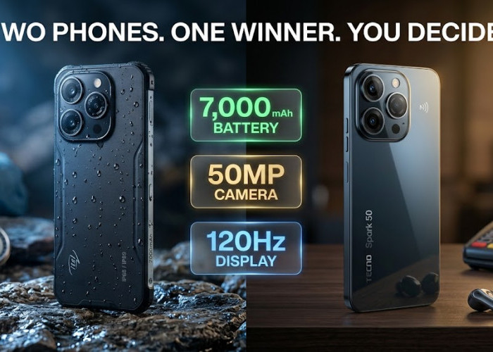 Desain Mirip iPhone 17 Pro Harga 2 Jutaan, Pilih Mana Antara Itel Power 80 atau Tecno Spark 50?
