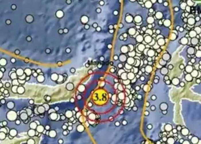 Pagi Ini Gempa 3.8 Magnitudo terjadi di Ratahan Minahasa Tenggara 