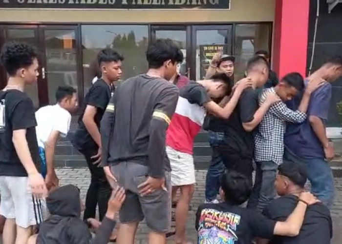 Belasan Remaja Tanggung di Kota Palembang, Digiring ke Polrestabes
