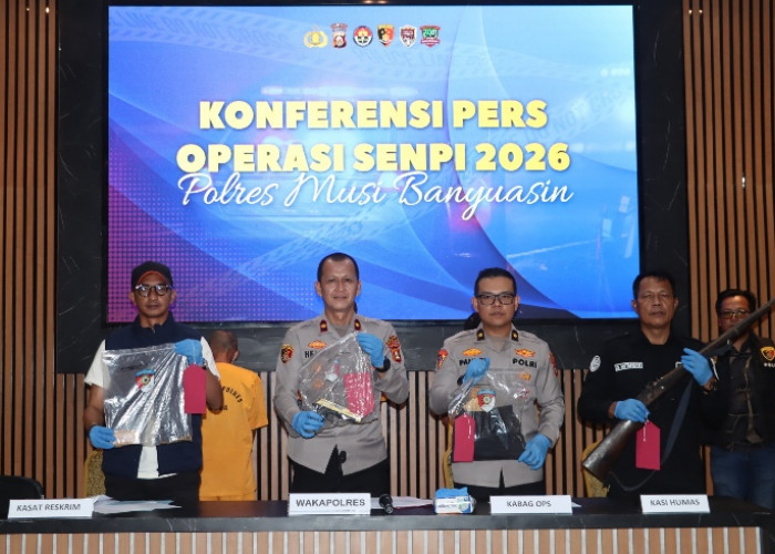 Dua Minggu Gelar Operasi Senpi Musi 2026, Polres Muba Berhasil Amankan 15 Pucuk Senjata Api