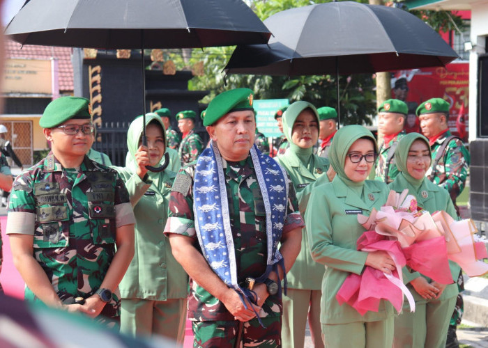 Sambangi Kodim 0402/OKI-OI, Danrem 044/Gapo Tekankan Disiplin dan Profesionalisme Prajurit