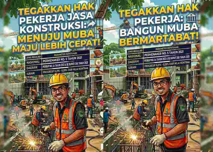 Perlindungan Pekerja Jasa Konstruksi Jadi Prioritas, Bupati Muba Wajibkan BPJS Ketenagakerjaan