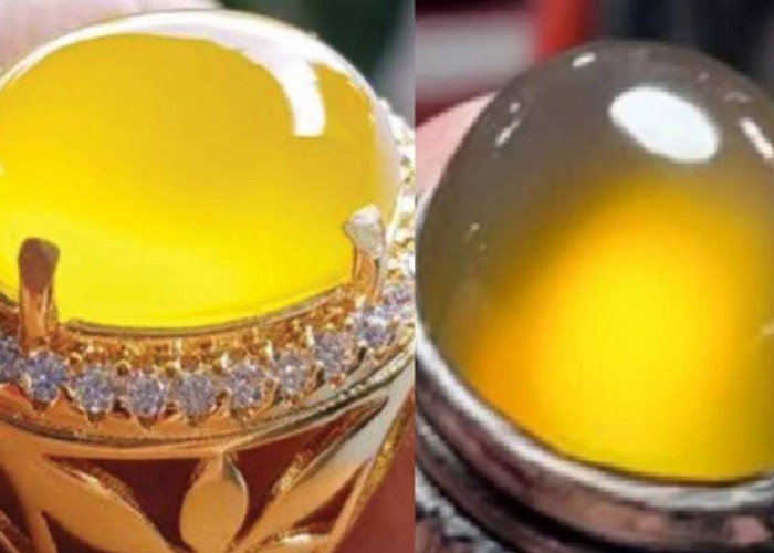 Aura Emas Pembawa Tuah? Batu Akik Kuning Konon Menyimpan Energi Gaib Tingkat Tinggi