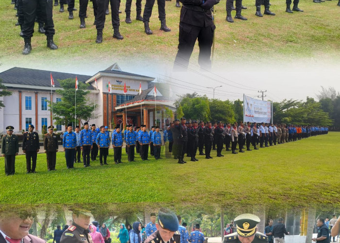 Satbrimob Polda Sumsel Batalyon B Pelopor Ikuti Upacara Peringatan Hari Pahlawan di Lubuklinggau dan Mura