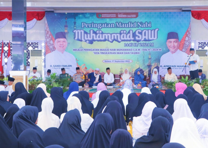 Peringati Maulid Nabi Muhammad SAW, Sholawat Nabi Bergema di Rumah Dinas Bupati Muba