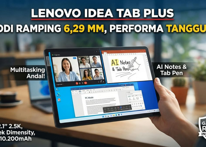Didukung Dimensity 6400 dan Mode PC, Tablet Tipis Penunjang Produktivitas Ini Siap Manjakan Pengguna