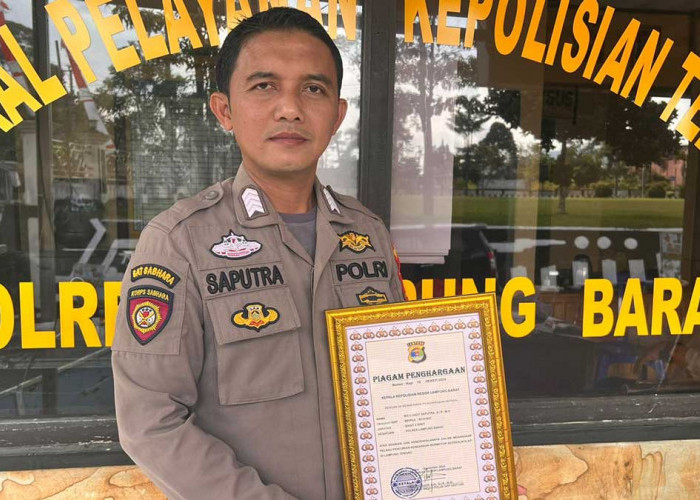 Aksi Heroik Tangkap Pelaku Curanmor, Personel Polda Lampung Dapat Hadiah Sekolah Inspektur Polisi dari Kapolri