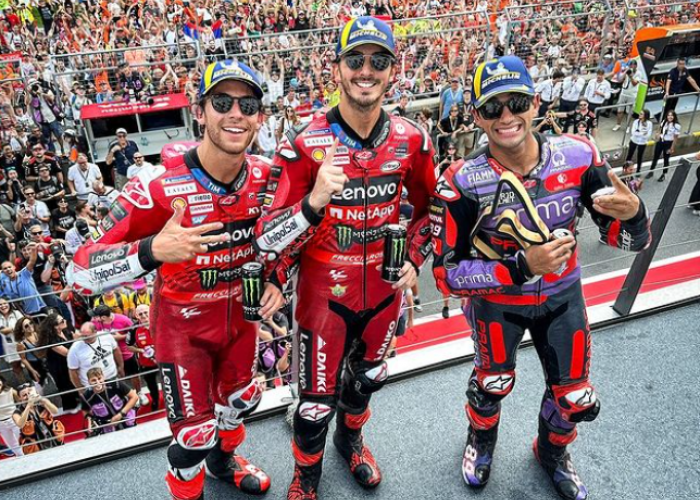 Pebalap Ducati, Pecco Bagnaia Cetak Hattrick, Juarai MotoGP Austria 2024 