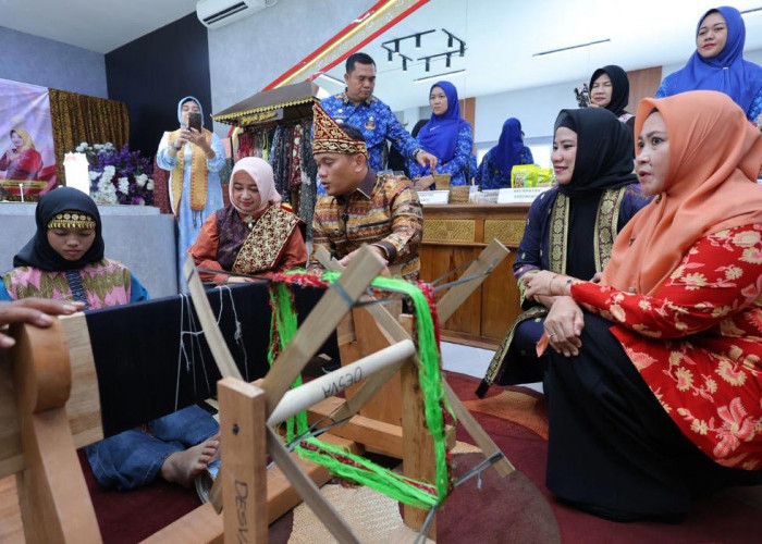 Pj Walikota Palembang Cheka Virgowansyah Dukung IKM Lokal, Apresiasi Galeri Dekranasda