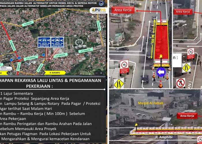 Besok, Area Proyek Pembangunan Flyover Simpang Sekip Palembang Ditutup 1 Bulan, Kapan Selesai?