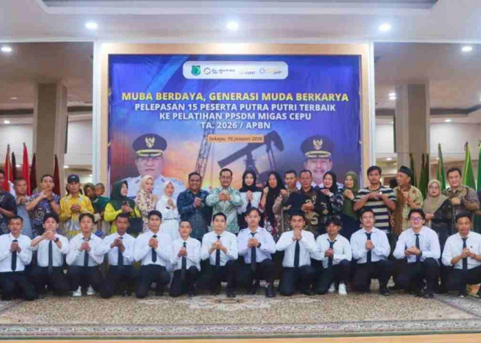 Wujudkan SDM Unggul, 15 Generasi Muda Muba Dilepas Wabup Rohman ke PPSDM Migas Cepu