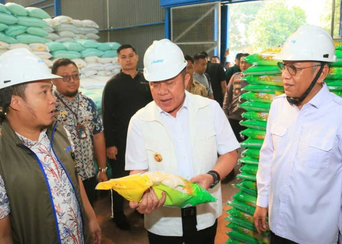 Tinjau Mendadak: Gubernur Herman Deru Pastikan Stok Beras Sumsel Aman Hingga 10 Bulan ke Depan