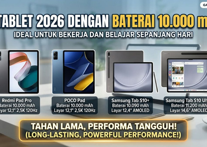Rekomendasi Tablet Baterai Super Awet 10.000 mAh: Dari Redmi Pad Pro hingga Galaxy Tab S10 Ultra