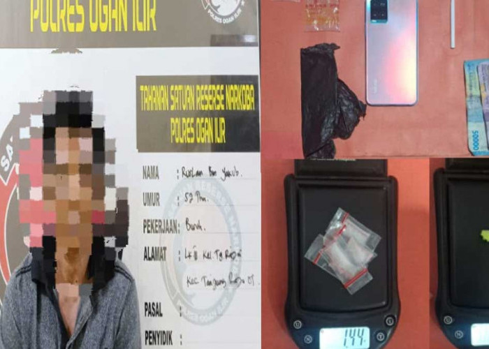 Gerebek Rumah Buruh Harian Lepas di Tanjung Raja: Satresnarkoba Polres Ogan Ilir Bekuk Pengedar Sabu dan Eksta