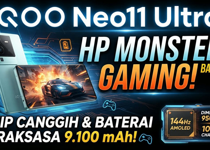 Bawa Baterai Monster 9.100 mAh dan Dimensity 9500M: Intip Spesifikasi Gahar iQOO Neo11 Ultra Berlayar 144 Hz