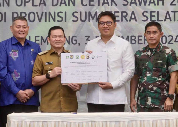 Launching Swasembada Pangan, Sumsel Masuk 5 Besar Daerah dengan Produksi Padi Terbesar Nasional