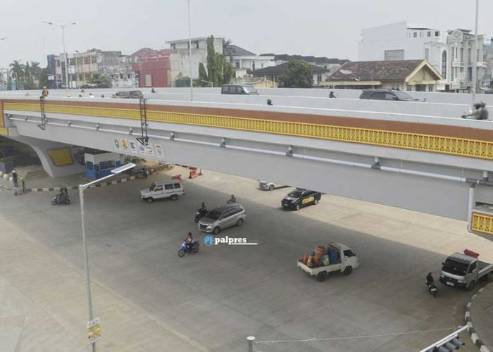 Makin Cindo! Flyover Sekip Ujung Dihiasi Motif Songket, Ini Daftar Flyover dan Underpass di Palembang