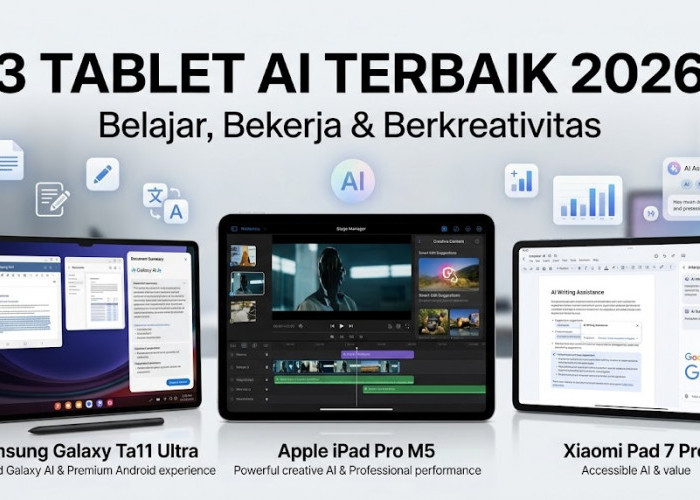 Mitra Cerdas Penunjang Produktivitas: 3 Rekomendasi Tablet Berfitur AI Paling Canggih di 2026