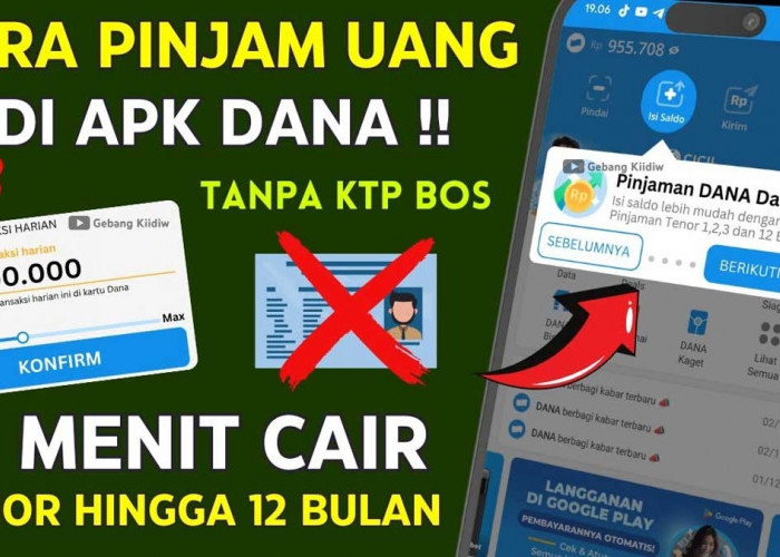 MUDAH! Tak Perlu KTP, Begini Cara Pinjam Saldo DANA Rp500 Ribu Modal Nomor Hp