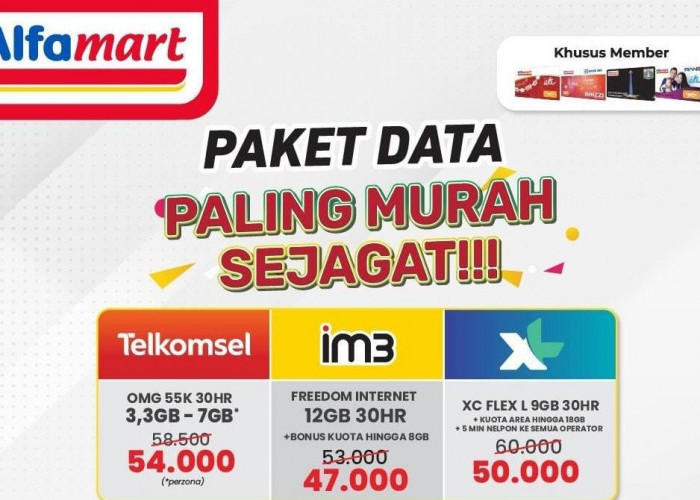 Paket Data Paling Murah Sejagat di Alfamart! Promo Berlaku Hingga 31 Juli 2023