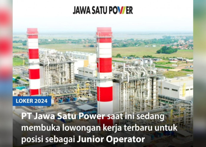 Lowongan Kerja Junior Operator PT Jawa Satu Power