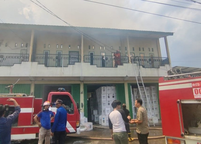 Gedung Penyimpanan Logistik Pemilu 2024 Milik KPU Lubuklinggau Terbakar, Begini Kondisinya