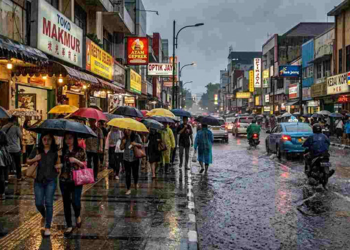 Prakiraan Cuaca Sumsel 6 Mei 2026: Hujan Turun Merata, Palembang Waspada Petir!