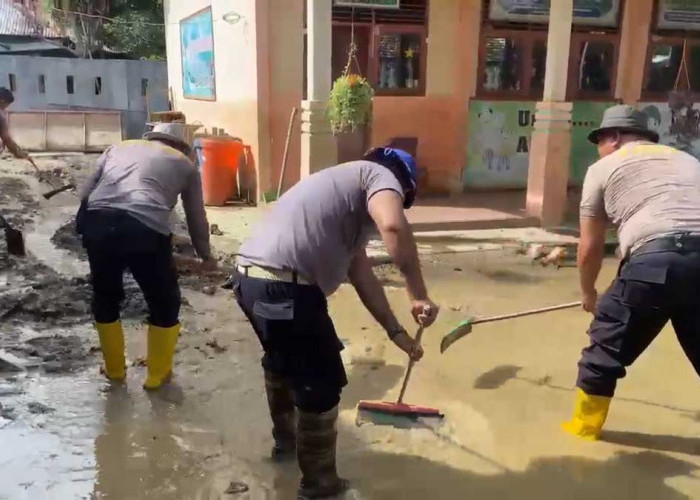 Bangkit Pascabanjir: Polres Bireuen Pulihkan SD Negeri 11 Kutablang Agar Siswa Bisa Sekolah