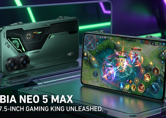 HP Rasa Tablet! Nubia Resmi Luncurkan Neo 5 Max dengan Layar 7,5 Inci dan Spek Khusus Gamers