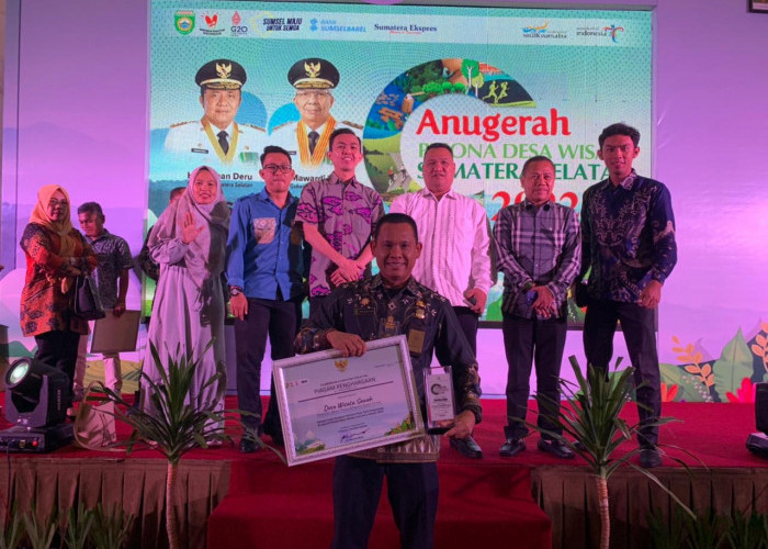 Desa Sawah Raih Penghargaan ADWI Tingkat Sumsel 2022