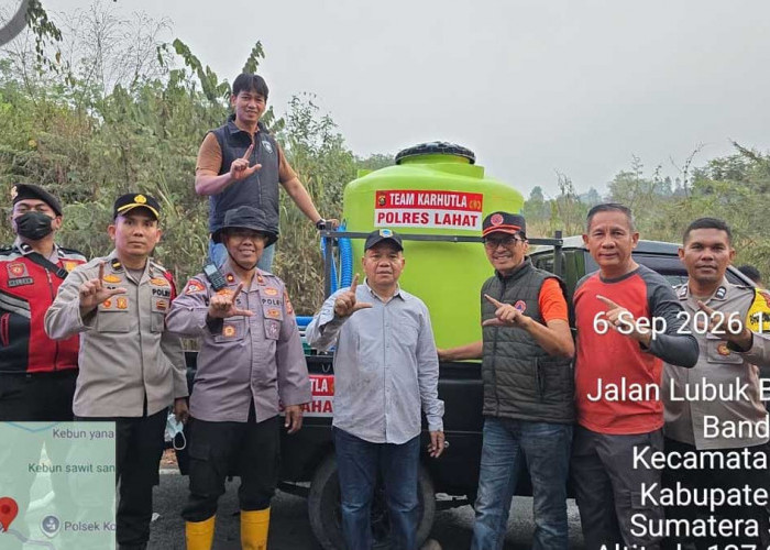 Kapolres Lahat: Jangan Tunggu Api Membesar, Segera Lapor Petugas Jika Temukan Titik Kebakaran