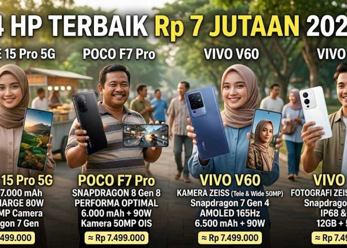 Budget 7 Jutaan Rasa Flagship! Ini 4 HP Terbaik 2026 dengan Performa Ngebut