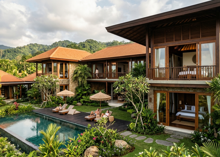 Ide Rumah Tropis Banyak Kamar ala Resort Mewah: Desain Estetik yang Hemat Energi