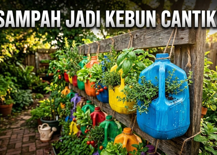 Jangan Dibuang! Sulap Botol Galon Bekas Jadi Kebun Sayur Vertikal, Solusi Cerdas Hemat Belanja Dapur