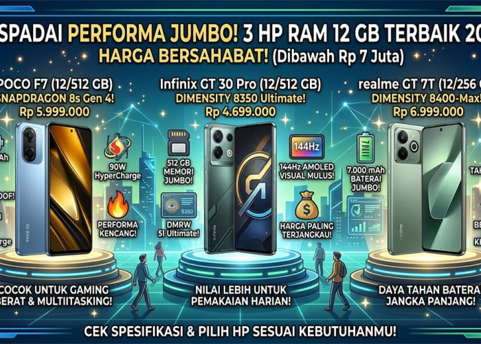 Jangan Asal Beli HP RAM Gede! Cek Perbandingan Sengit POCO F7, Infinix GT 30 Pro, dan realme GT 7T