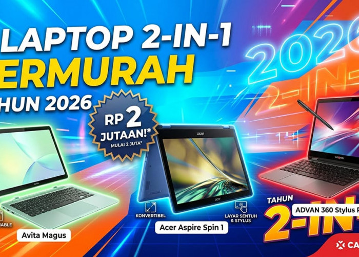 Laptop Bisa Jadi Tablet Harga Mulai 2 Jutaan: 3 Pilihan Perangkat 2-in-1 Terbaik yang Cocok untuk Mahasiswa