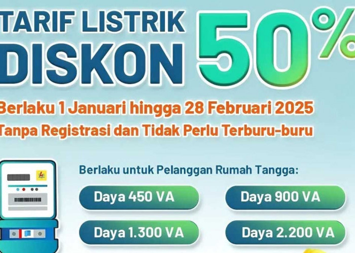 Sisa Diskon Token Listrik 50 Persen Masih ada, PLN Pastikan Promo Takkan Hangus