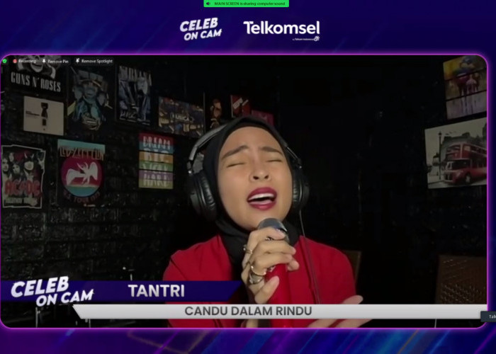 Tantri Kotak Hadir di Celeb On Cam Telkomsel, Nyanyikan Lagu Religi Candu Dalam Rindu 